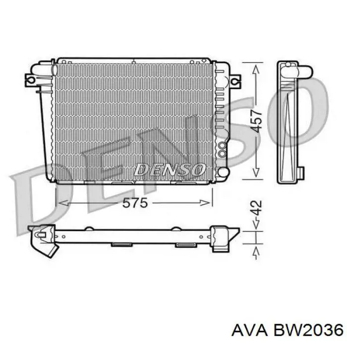 BW2036 AVA радиатор