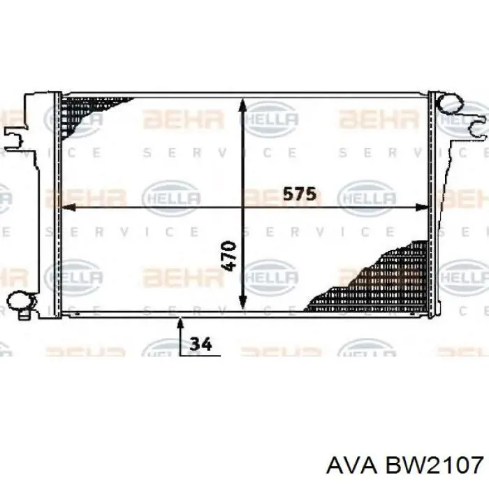 Радиатор охлаждения двигателя BMW 17111712484 цена, от 597.20 USD