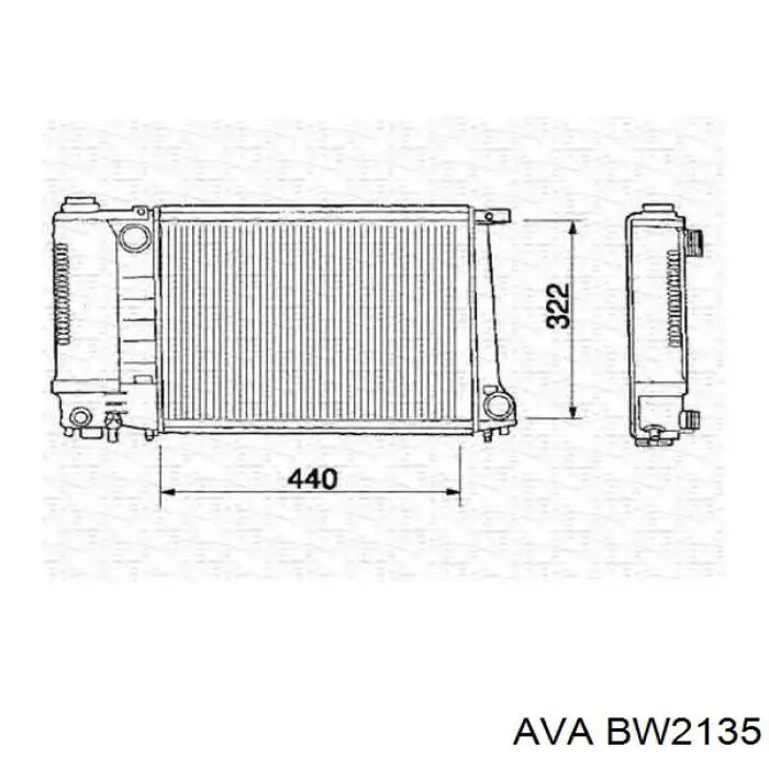 BW2135 AVA радиатор