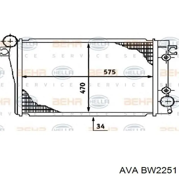 Радиатор охлаждения двигателя BMW 17111712448 цена, от 335.40 USD