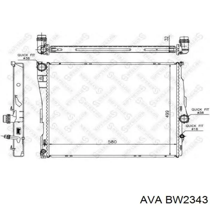 BW2343 AVA радиатор