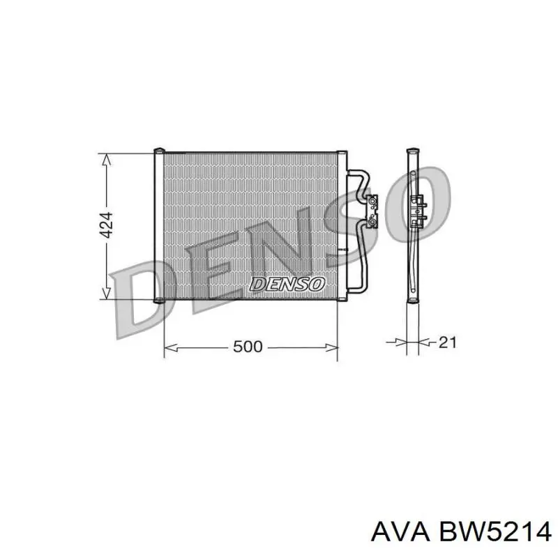 BW5214 AVA радиатор кондиционера