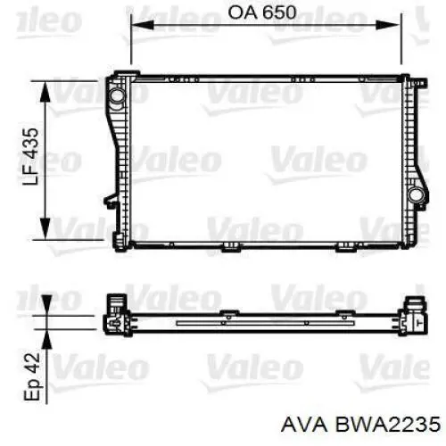 Купить 1436062 BMW Радиатор водяной