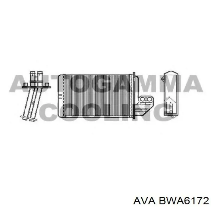 BWA6172 AVA радиатор печки
