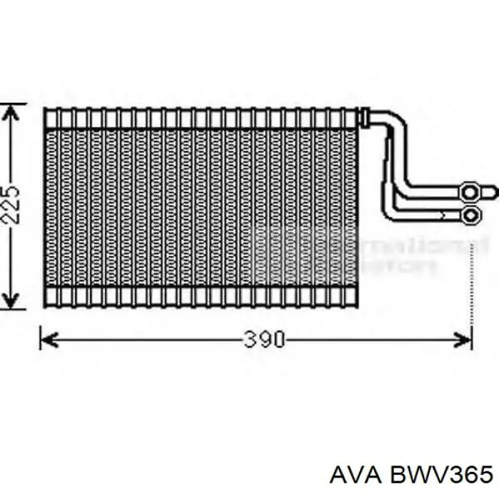 Испаритель кондиционера BWV365 AVA