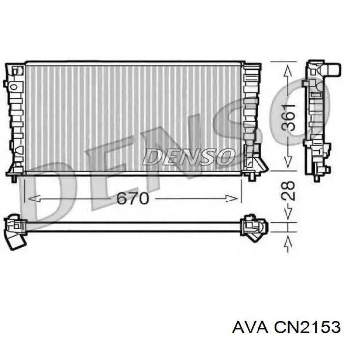CN2153 AVA радиатор