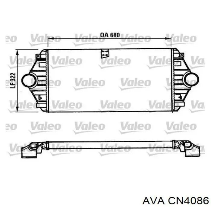 Интеркулер CN4086 AVA