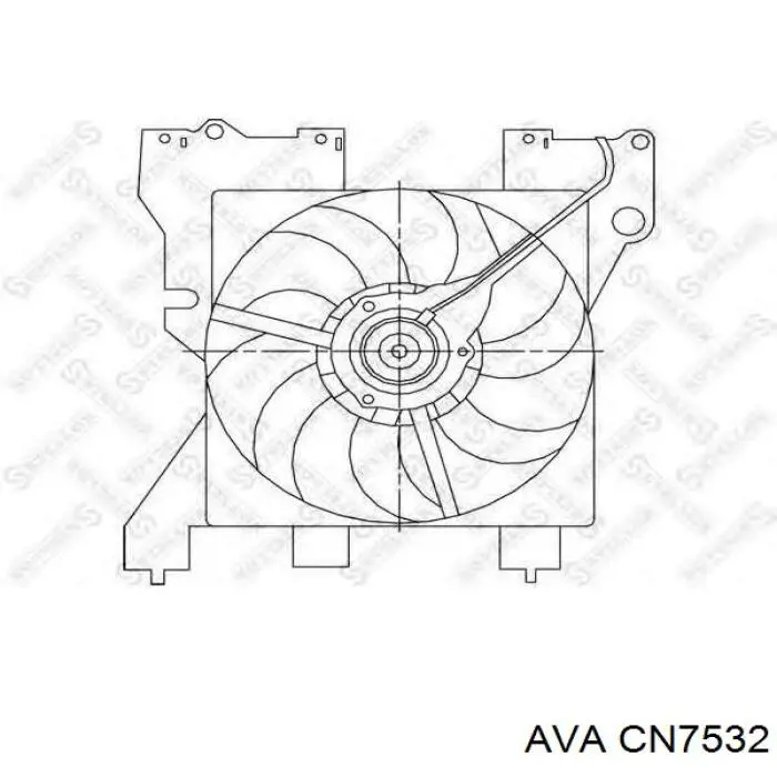 Электровентилятор охлаждения CN7532 AVA