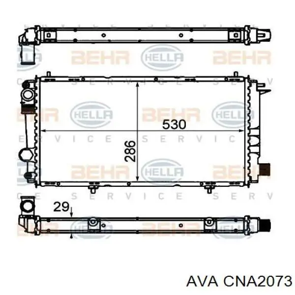Радиатор CNA2073 AVA