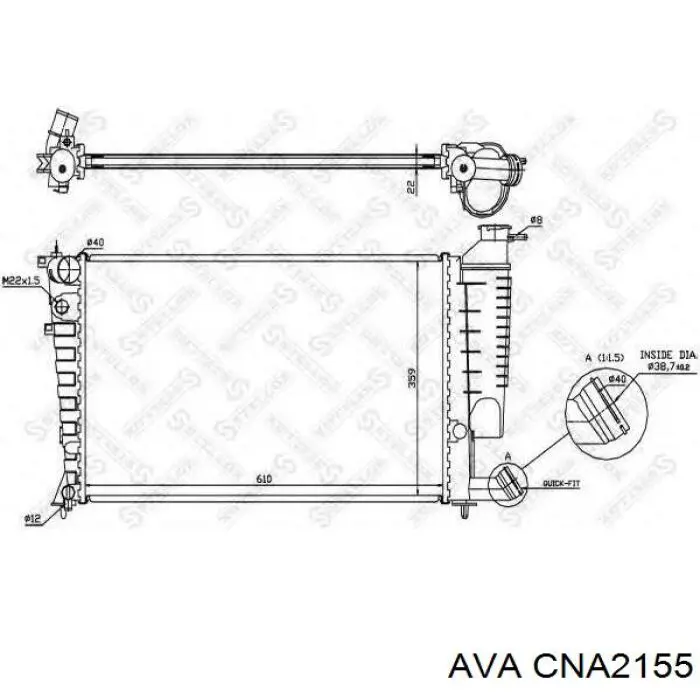CNA2155 AVA радиатор
