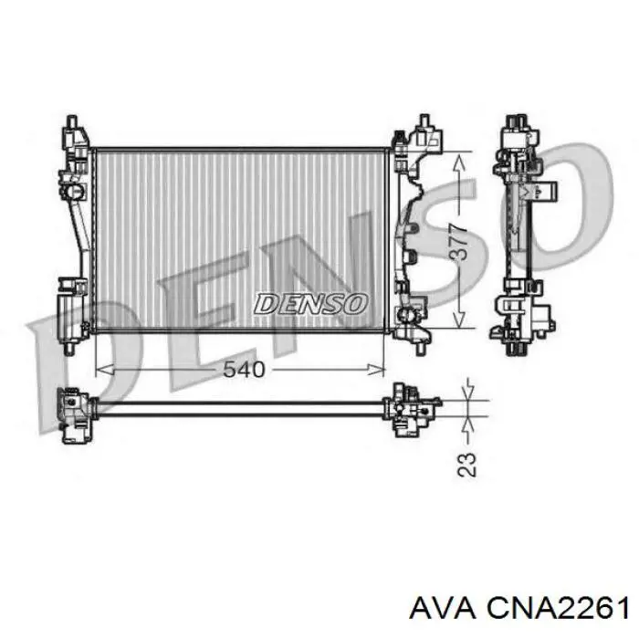 Радиатор CNA2261 AVA