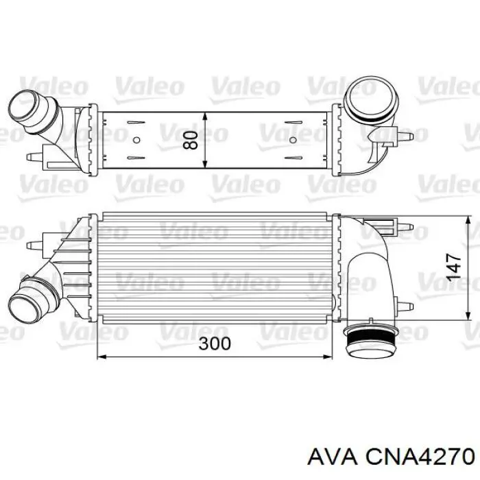 Радиатор интеркуллера AVA CNA4270
