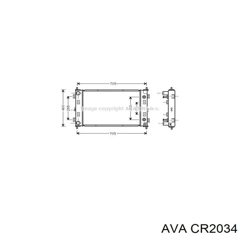 Радиатор CR2034 AVA