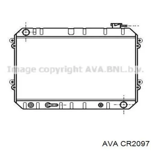 Радиатор охлаждения AVA CR2097