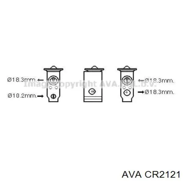Радиатор охлаждения двигателя AVA CR2121 цена, от 74.00 USD