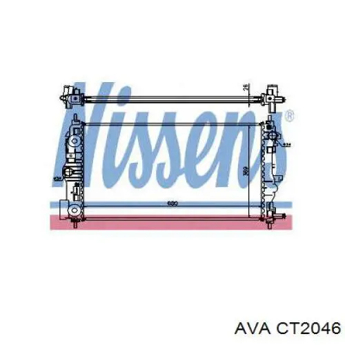 Радиатор CT2046 AVA