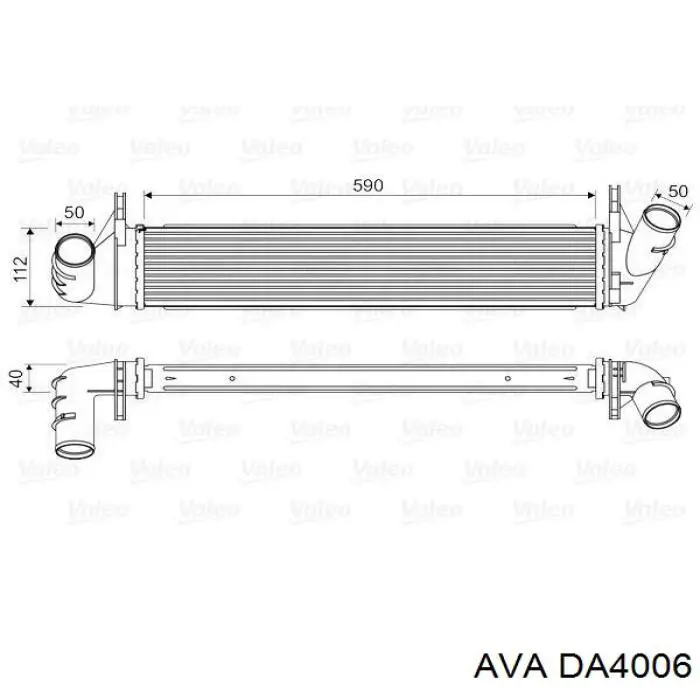 DA4006 AVA интеркулер