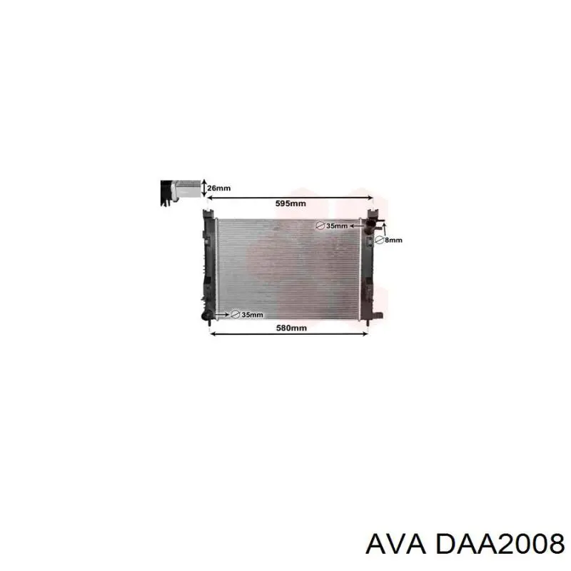 Радиатор DAA2008 AVA