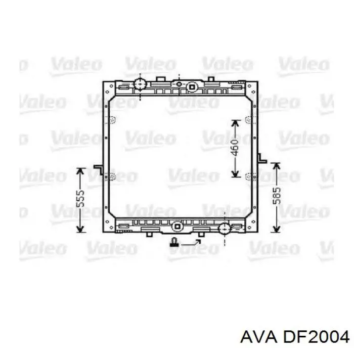 Радиатор DF2004 AVA