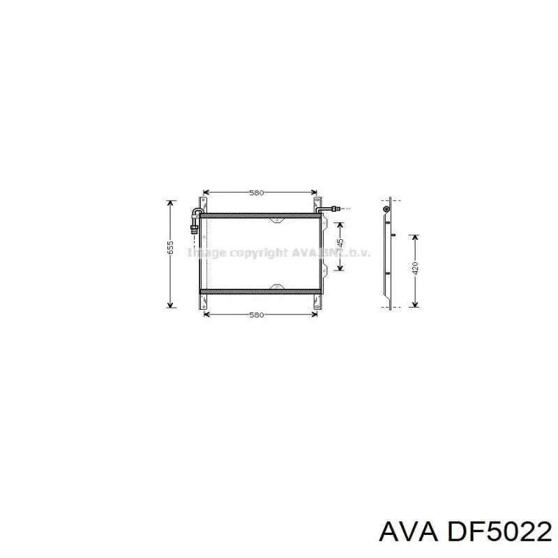 Радиатор кондиционера DF5022 AVA