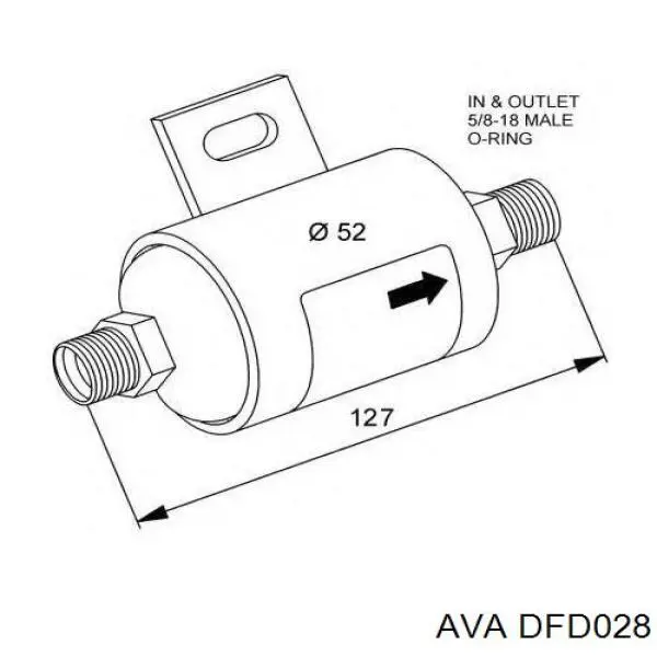 DFD028 AVA ресивер-осушитель кондиционера