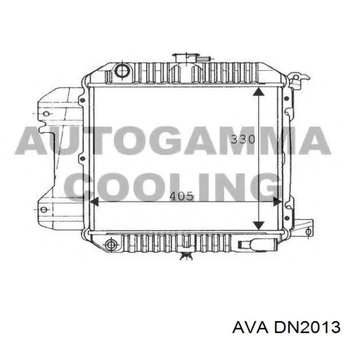  Радиатор Nissan Sunny 1
