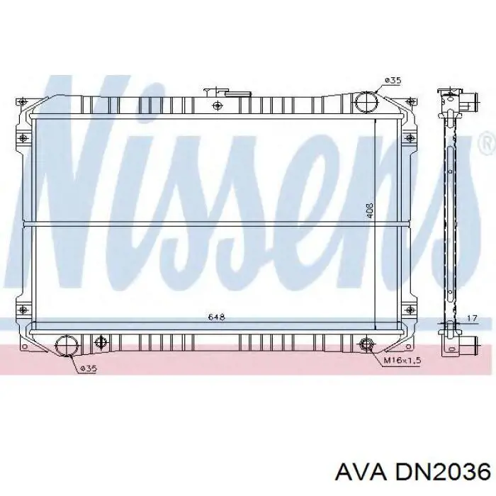 DN2036 AVA радиатор