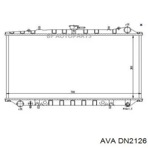 Радиатор DN2126 AVA