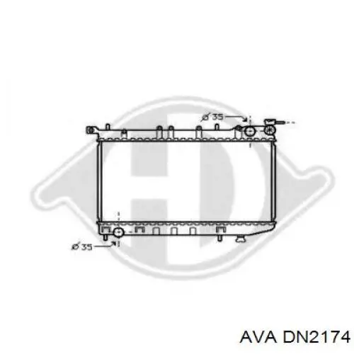 Купить DN2174 AVA Радиатор водяной