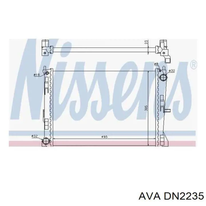 Радиатор DN2235 AVA