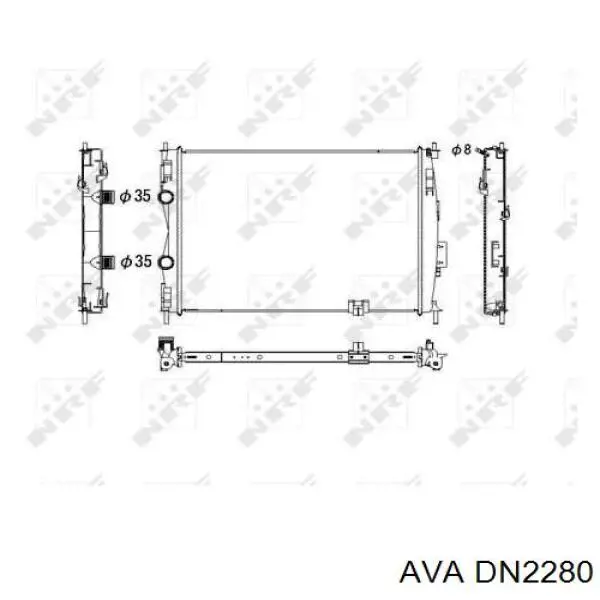 DN2280 AVA радиатор