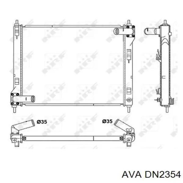 DN2354 AVA радиатор