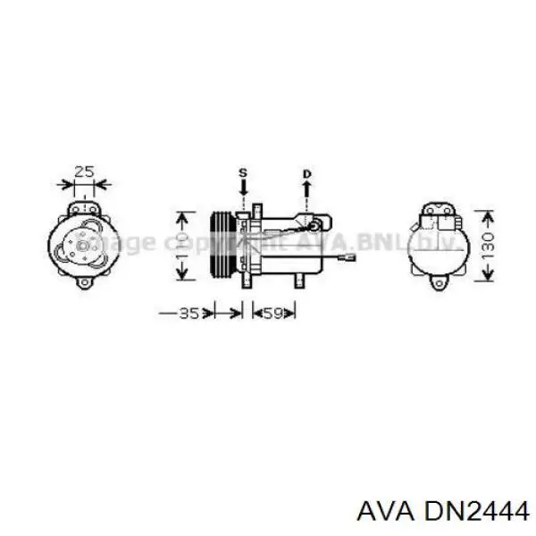 Радиатор DN2444 AVA