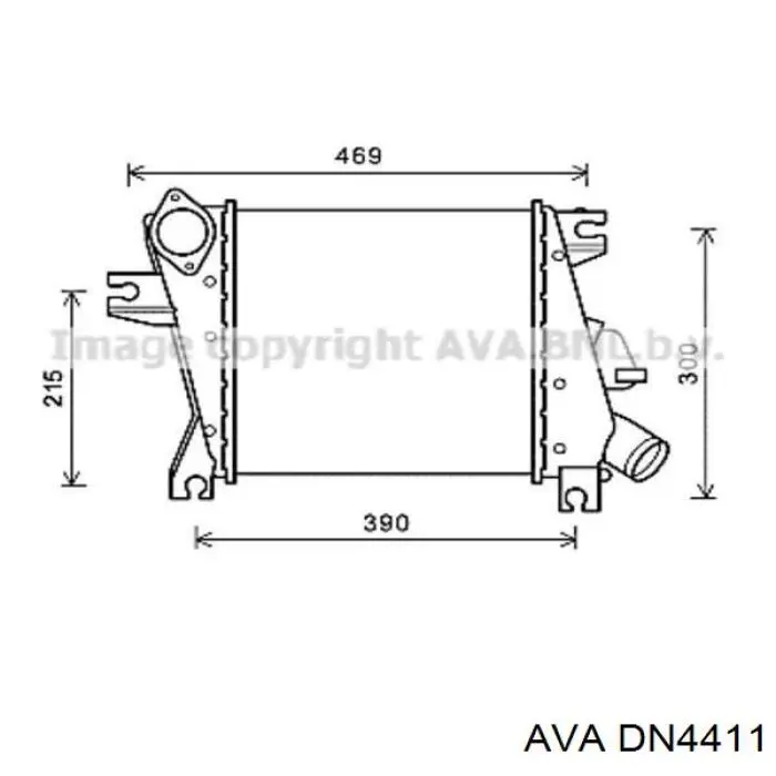 Интеркулер DN4411 AVA