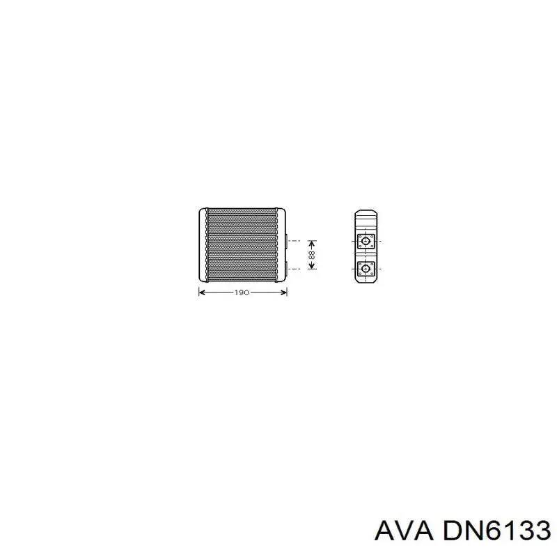 Радиатор печки DN6133 AVA