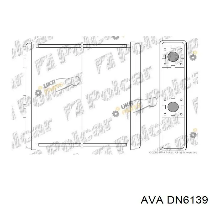 Купить DN6139 AVA Радиатор печки