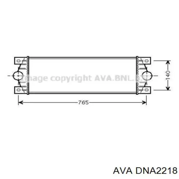 DNA2218 AVA Радиатор основной