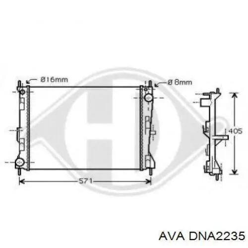 DNA2235 AVA радиатор