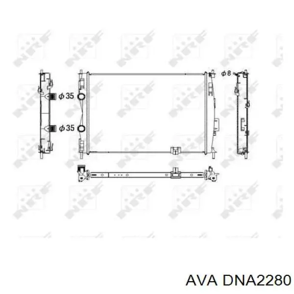 Радиатор DNA2280 AVA