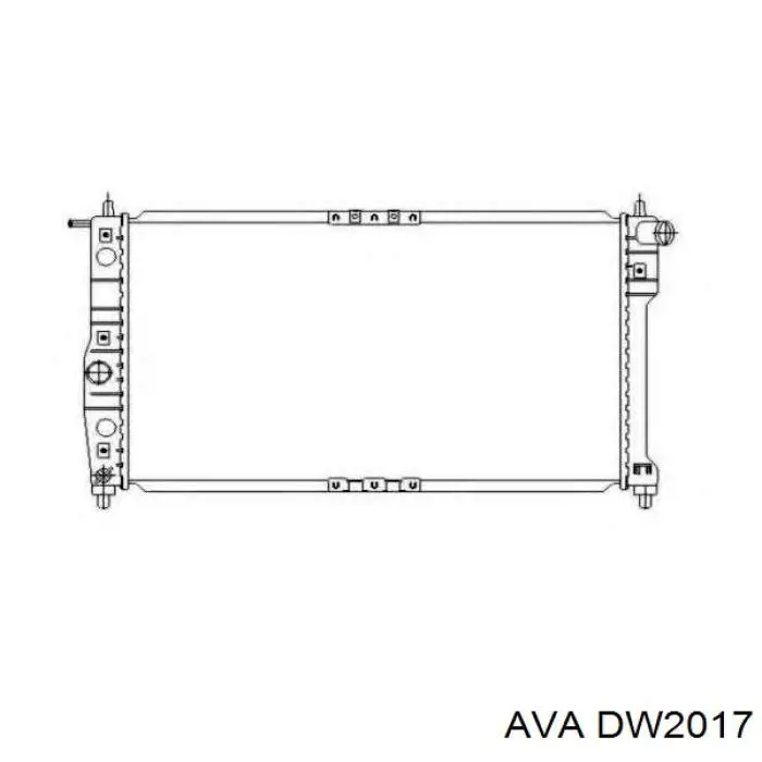 Радиатор DW2017 AVA
