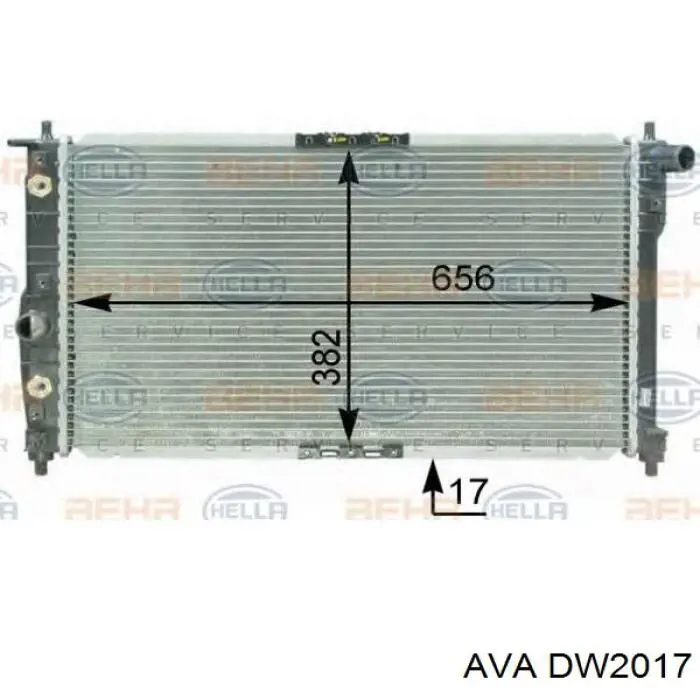 DW2017 AVA радиатор