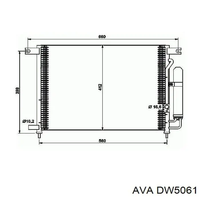 Конденсатор кондиционера AVA DW5061 цена, от 80.27 USD