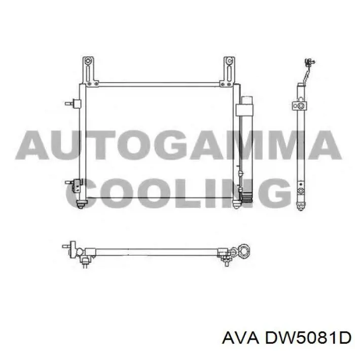 Радиатор кондиционера DW5081D AVA