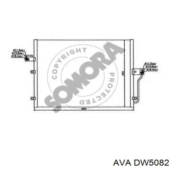 Compre DW5082 AVA Radiador de aparelho de ar condicionado