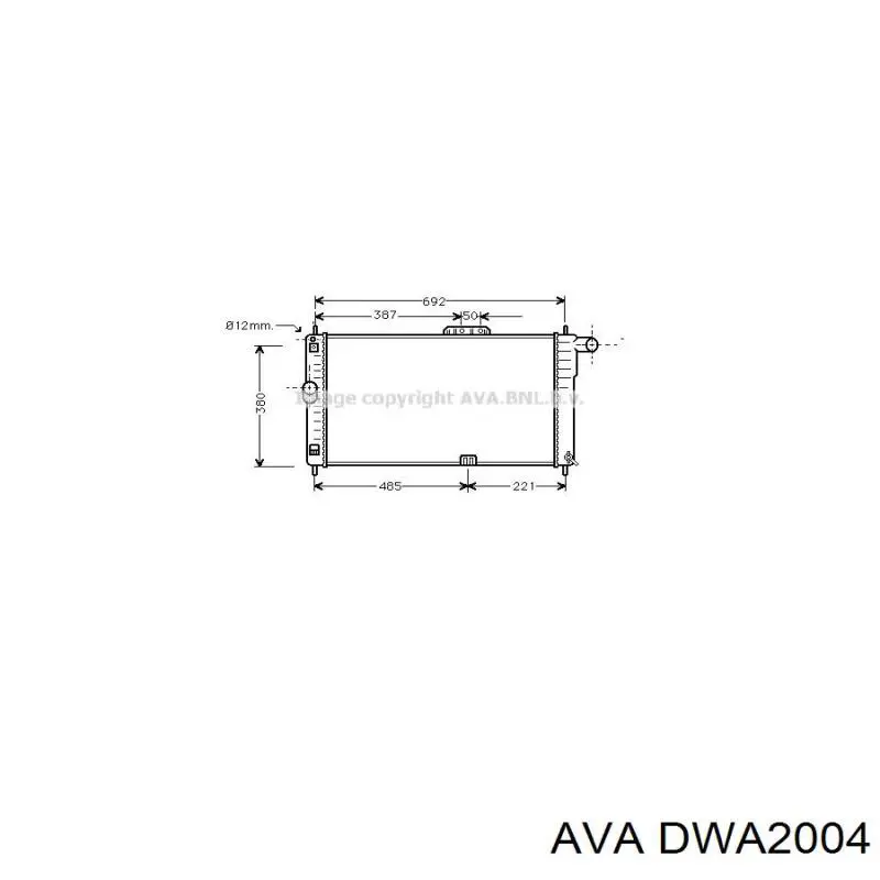 DWA2004 AVA радиатор