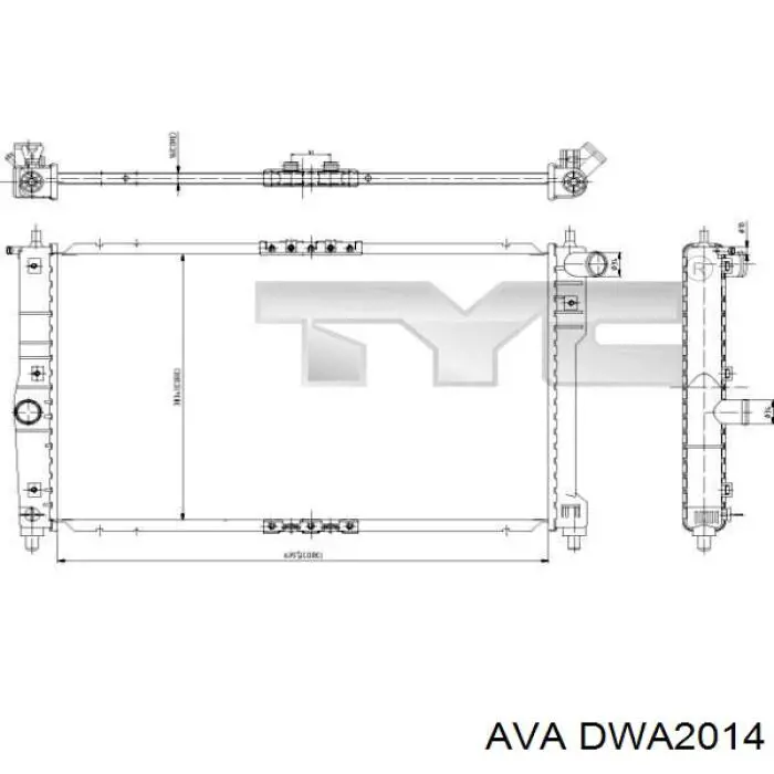 DWA2014 AVA радиатор