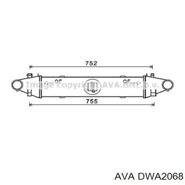 Радиатор DWA2068 AVA