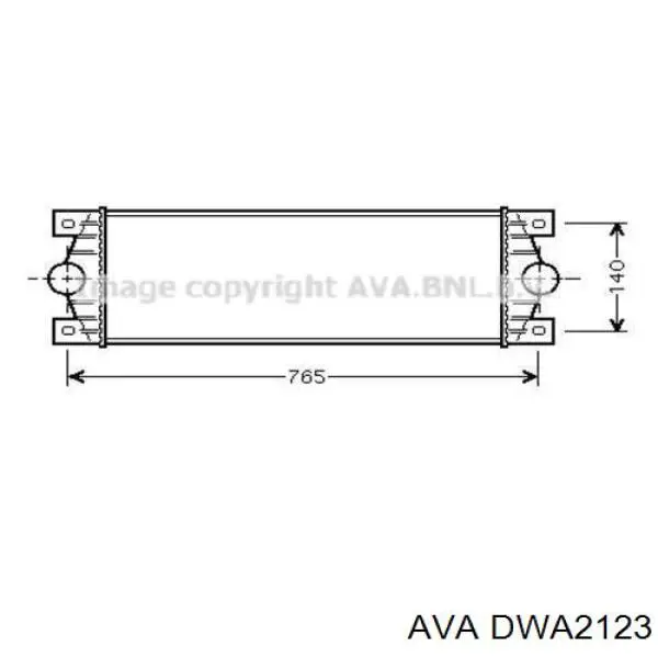 Купить DWA2123 AVA Радиатор водяной