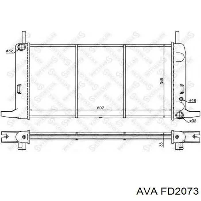 Радиатор 6148831 Ford