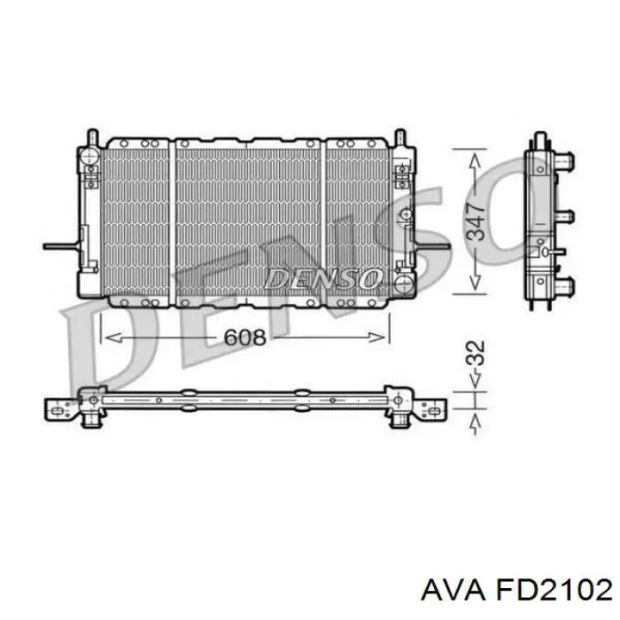 FD2102 AVA Радиатор основной